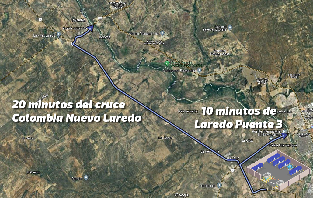 MAPA PUENTES FRONTERIZOS